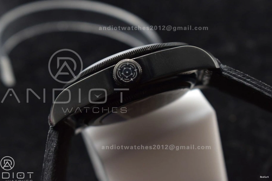 ZF Leather WrinkleFree 1:1 Edition Strap Best Dark 425 on V Bezel DLC Distressed Bay Black Black A2824 Heritage 0716